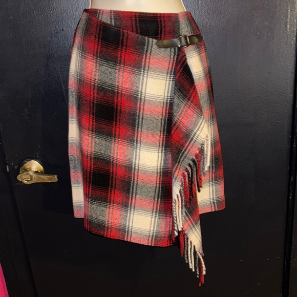 Karen Kane | Skirts | Karen Kane Plaid Wool Blend Skirt Sz | Poshmark
